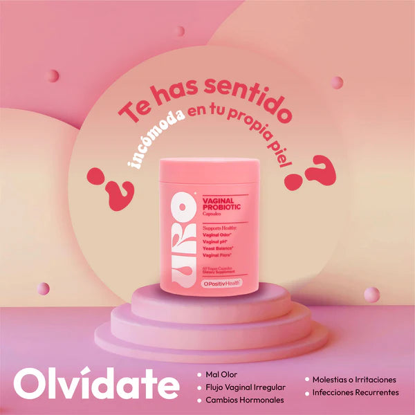 URO – Suplemento con Probióticos V-Positiv® para el Bienestar Íntimo Femenino | 60 cápsulas