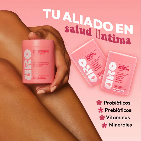 URO – Suplemento con Probióticos V-Positiv® para el Bienestar Íntimo Femenino | 60 cápsulas