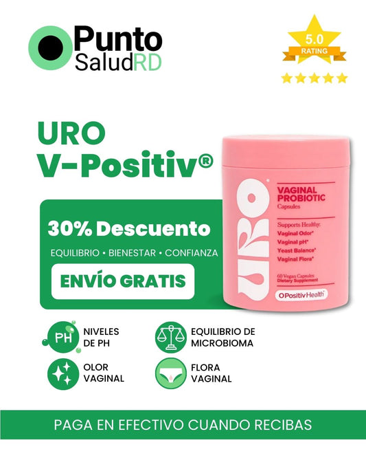URO – Suplemento con Probióticos V-Positiv® para el Bienestar Íntimo Femenino | 60 cápsulas