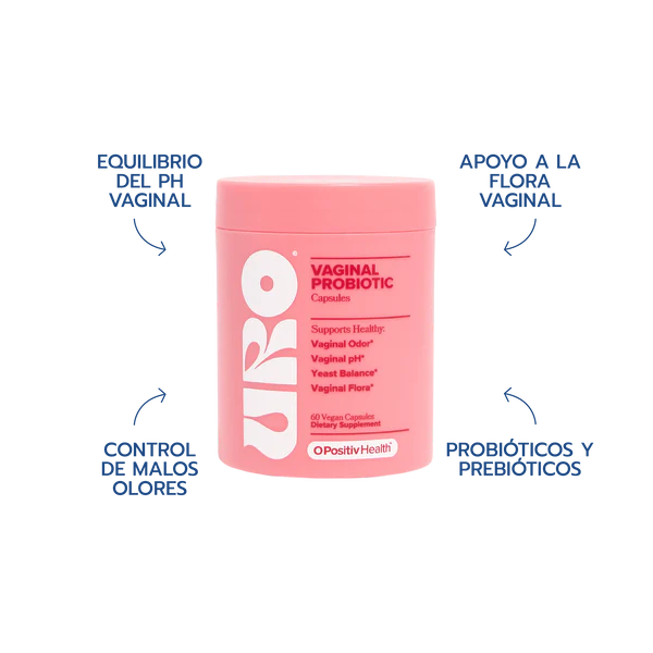URO – Suplemento con Probióticos V-Positiv® para el Bienestar Íntimo Femenino | 60 cápsulas