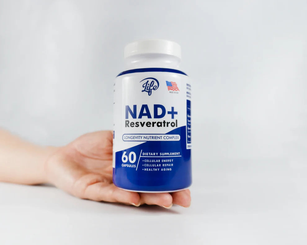 NAD+ Resveratrol: Potente Anti-Envejecimiento y Energía Celular