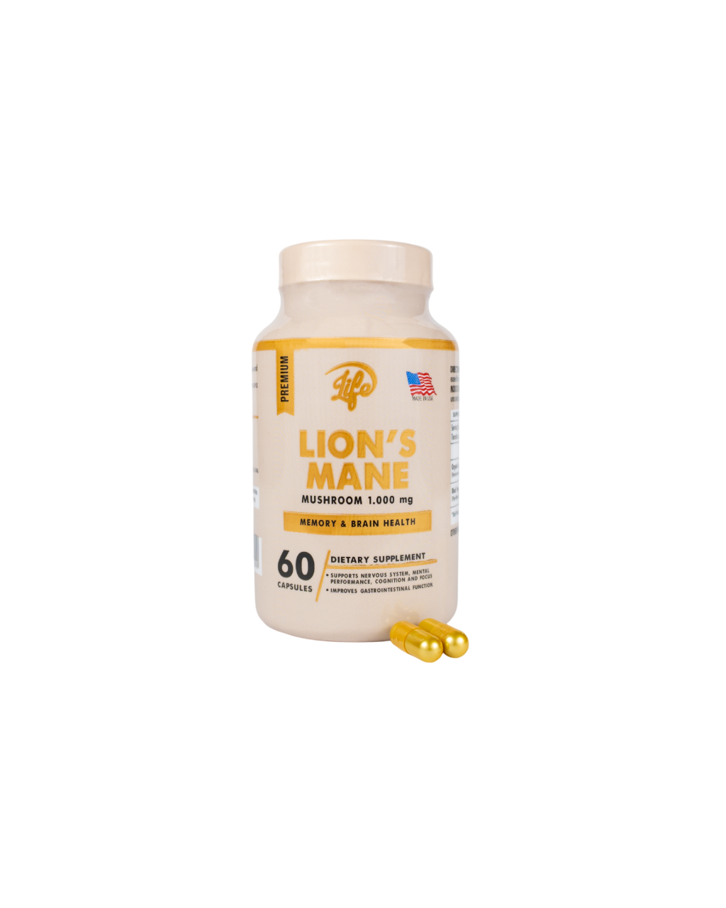 LION’S MANE PREMIUM – Apoyo Cognitivo Natural para Claridad Mental y Enfoque Diario